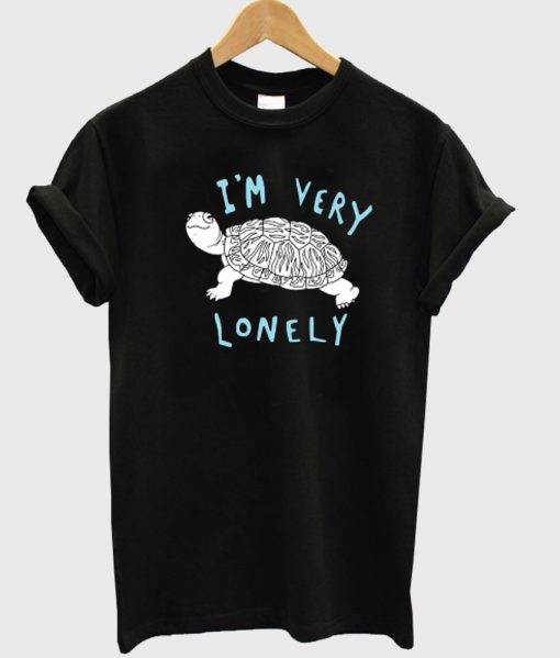 i'm very lonely black tshirt