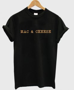 mac & cheese black tshirt