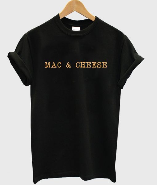 mac & cheese black tshirt