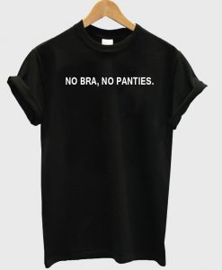 no bra tshirt BLACK