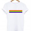 rainbow line tshirt