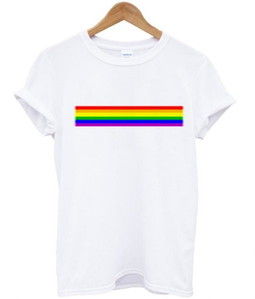 rainbow line tshirt