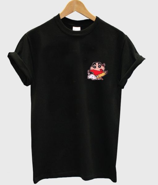 shinchan tshirt black