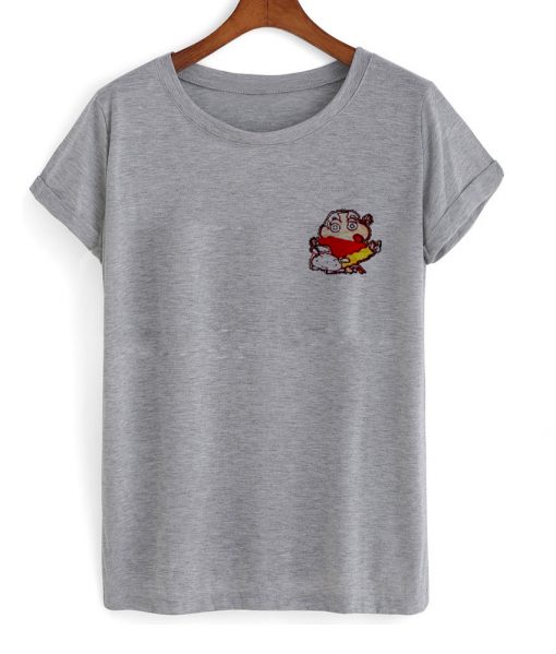 shinchan tshirt grey