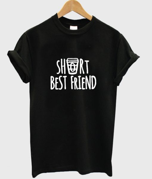 short bestfriend black tshirt