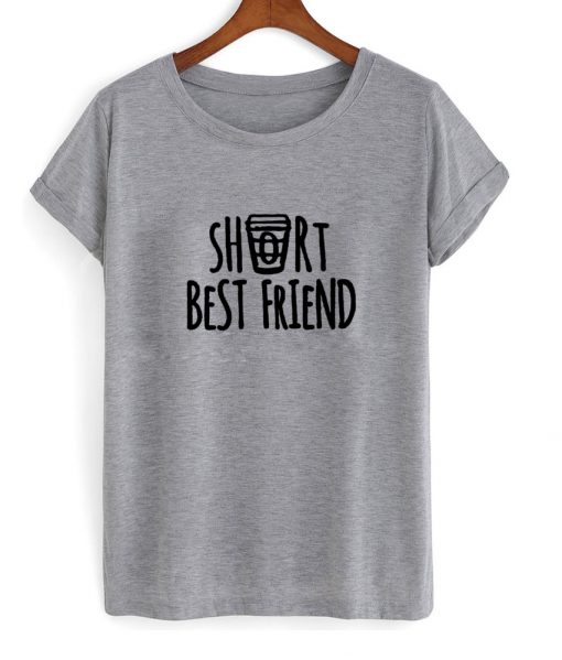 short bestfriend grey tshirt