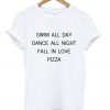 swim all day tshirt white