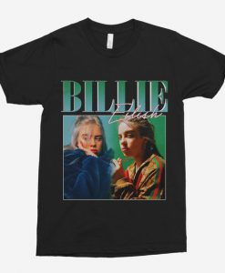 Billie Eilish 90s Vintage Black T-Shirt