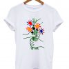 Bloemen Zijde shirt flowers t shirt