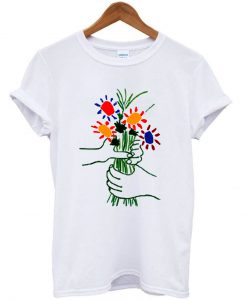 Bloemen Zijde shirt flowers t shirt