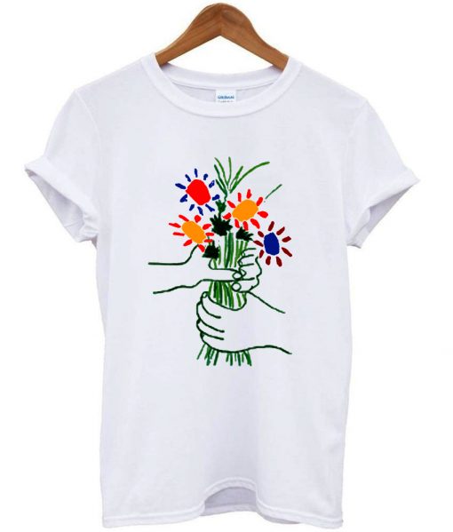 Bloemen Zijde shirt flowers t shirt