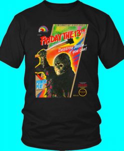 Friday the 13th NES Retro Vintage Video Game Box Art Unisex T-Shirt