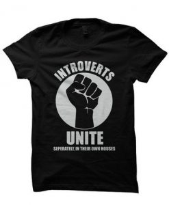 INTROVERTS UNITE T-SHIRT FUNNY SHIRTS