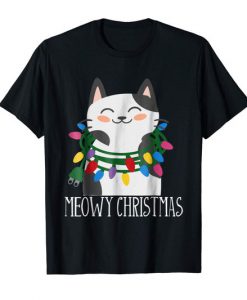 Meowy Christmas Holiday Tshirt