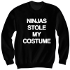 NINJAS STOLE MY COSTUME SWEATSHIRT HALLOWEEN COSTUMES NINJA SHIRT