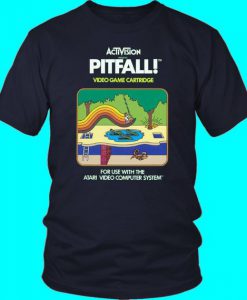 Pitfall! Atari 2600 Retro Vintage Video Game Box Art T-Shirt