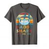 Retro Vintage Daddy Shark Tshirt