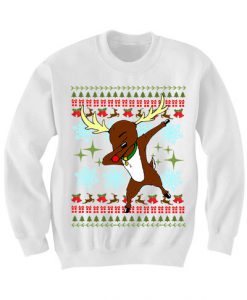 UGLY CHRISTMAS SWEATER DABBIN' RUDOLPH SWEATER FUNNY CHRISTMAS SWEATERS CHEAP GIFTS CHEAP SWEATERS LADIES MENS