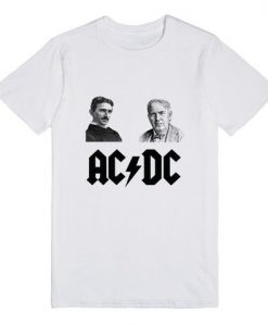 ac dc edison and tesla tshirt