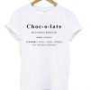 chocolate shirt white