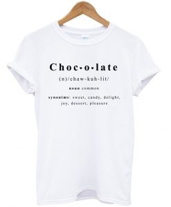 chocolate shirt white