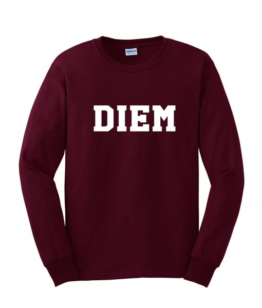 diem maroon sweatshirt