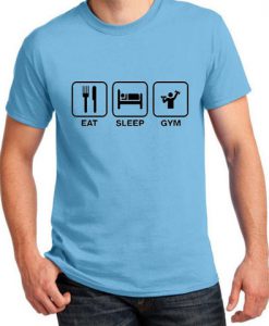 eat sleep gym tshirt