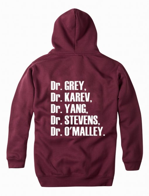 grey's anatomy hoodie back