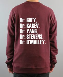 grey's anatomy sweatshirt back