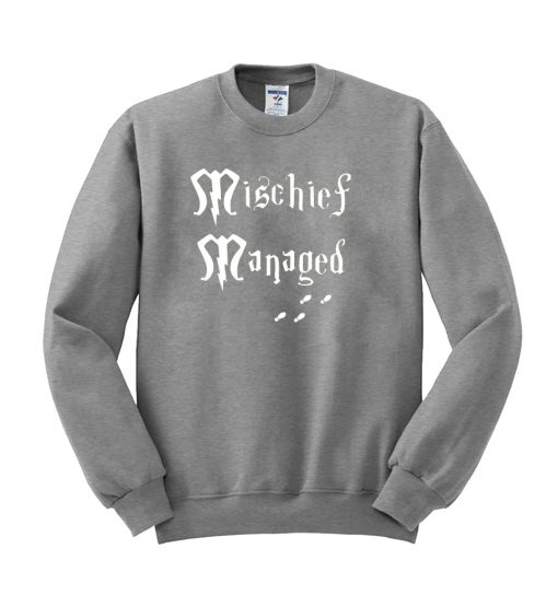 harry potter mischief managed sweatshirt