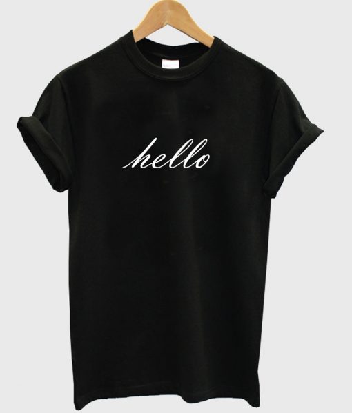 hello shirt black