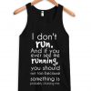 i don't run tanktop black