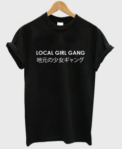 local girl gang shirt black