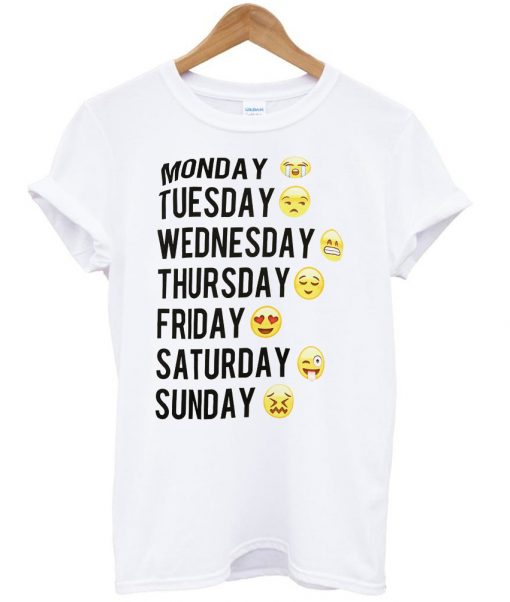 monday tuesday t shirt