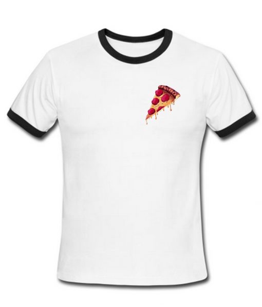 pizza tshirt contrast