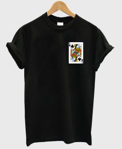 queen spade shirt black