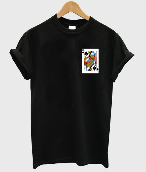 queen spade shirt black