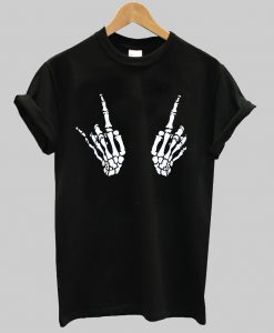 skull hand tshirt