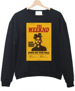 the weeknd king of the fall sweatshirt black