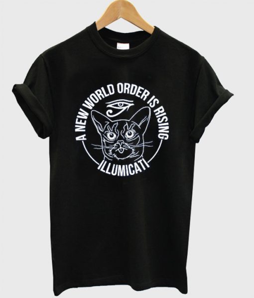 A New World Order is Rising Illumicati Cat T-Shirt