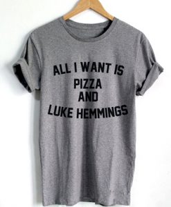 All I Want is Pizza and Luke Hemmings T-Shirt