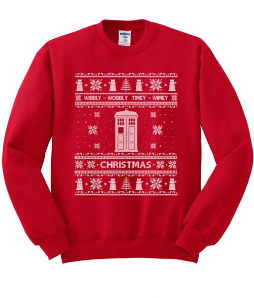 Dr Who ugly christmas sweater