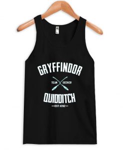 Gryffindor Quidditch Harry Potter black TANKTOP