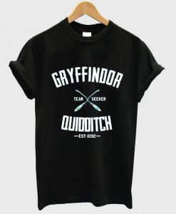 Gryffindor Quidditch Harry Potter black TSHIRT