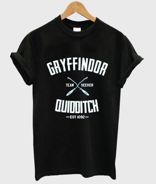 Gryffindor Quidditch Harry Potter black TSHIRT