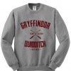 Gryffindor Quidditch Harry Potter grey sweatshirt