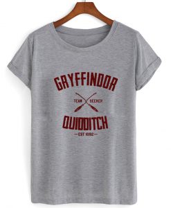 Gryffindor Quidditch Harry Potter grey tshirt