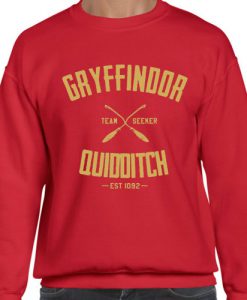 Gryffindor Quidditch Harry Potter red sweatshirt