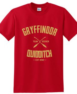 Gryffindor Quidditch Harry Potter red tshirt