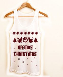 Meowy Christmas tanktop